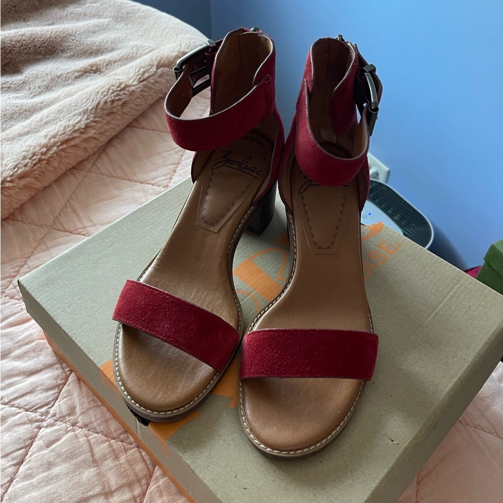 Zodiac Suede Heels